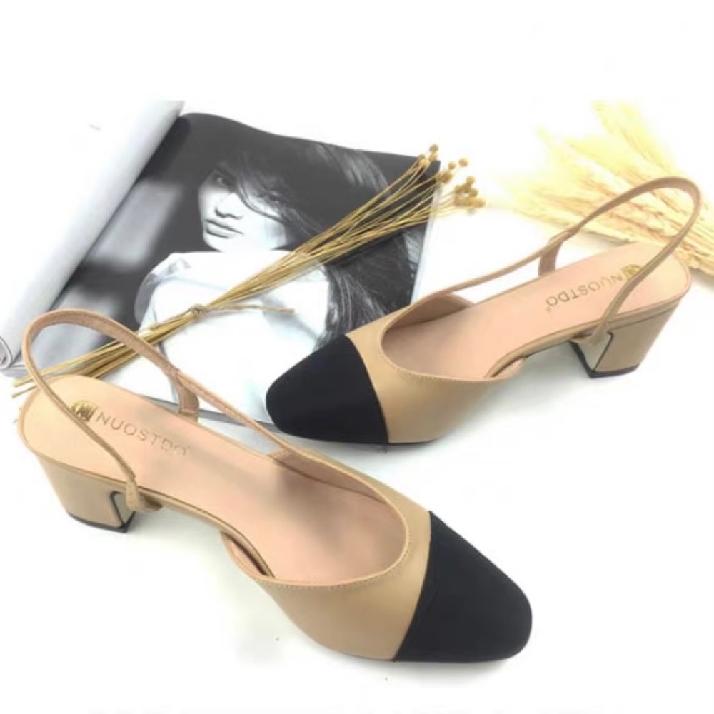 🆕New Cap Toe CC Slingback Pumps size 36